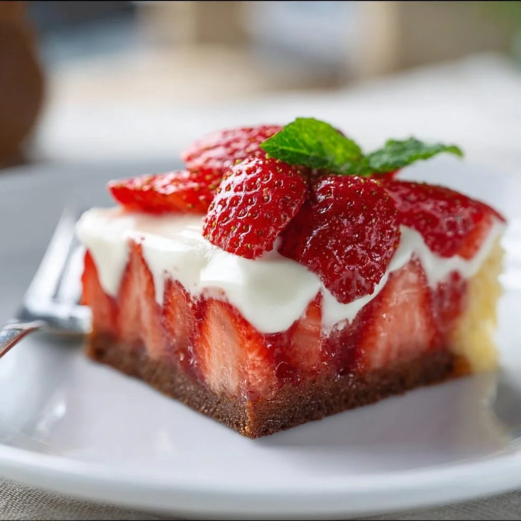 Erdbeerkuchen vom Blech