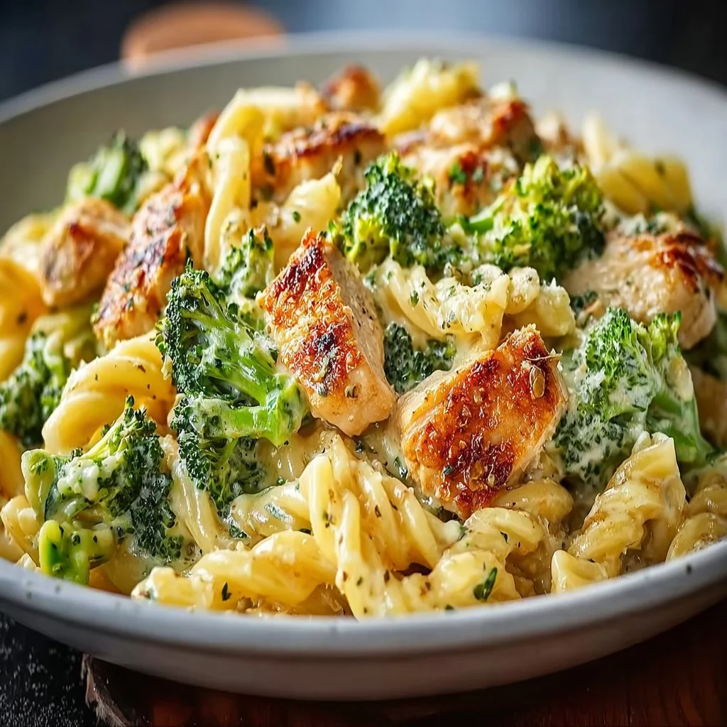 Hähnchen Brokkoli Pasta Cremig