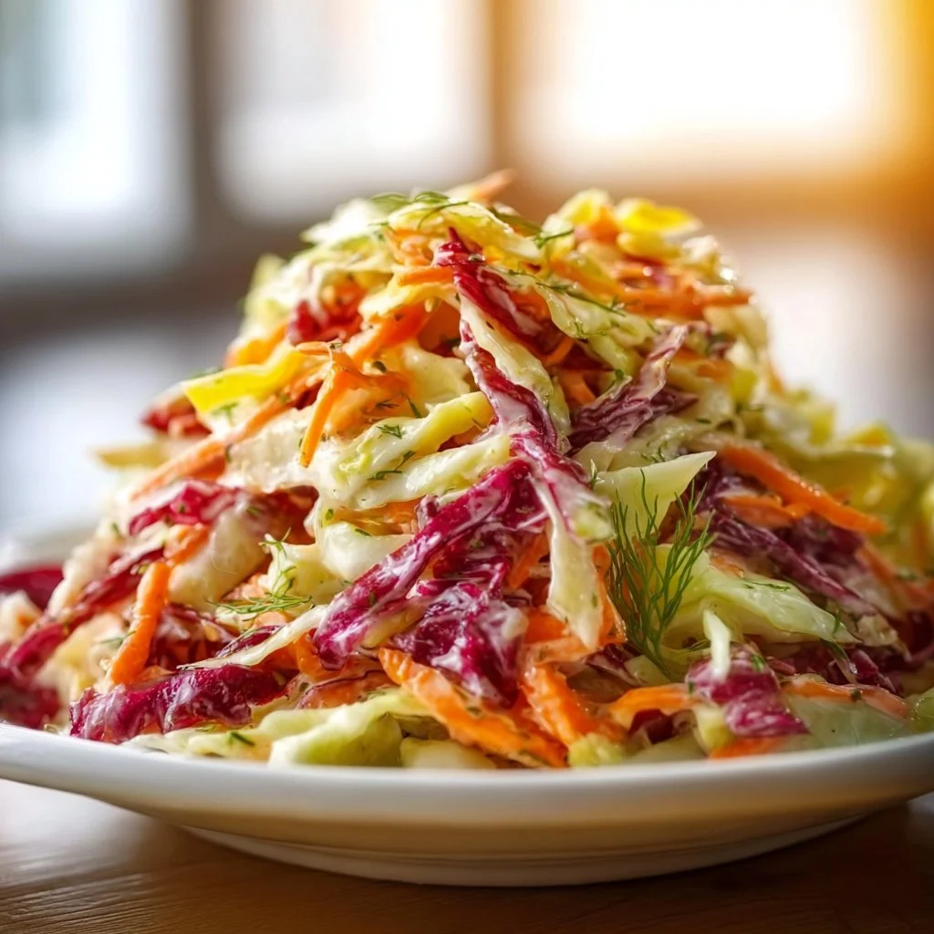 Knackiger Regenbogenkrautsalat