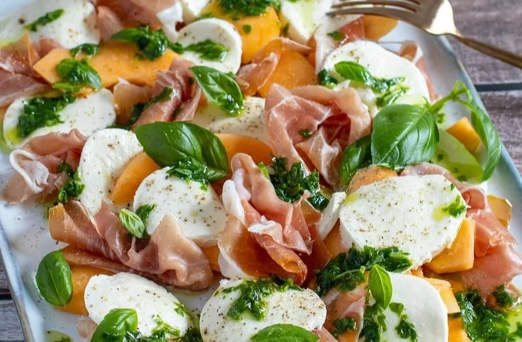 Melone-Mozzarella-Salat