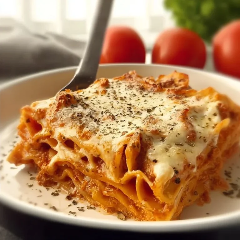 Leckere Pfannen-Lasagne, die einfach zubereitet werden kann.