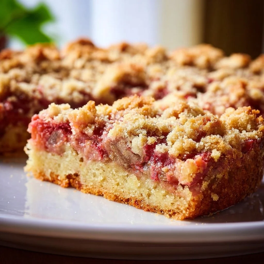 Rhabarber Streuselkuchen