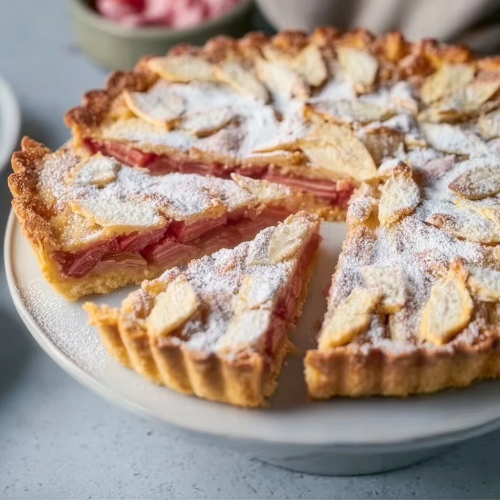 Rhabarber Tarte mit Mandelcreme