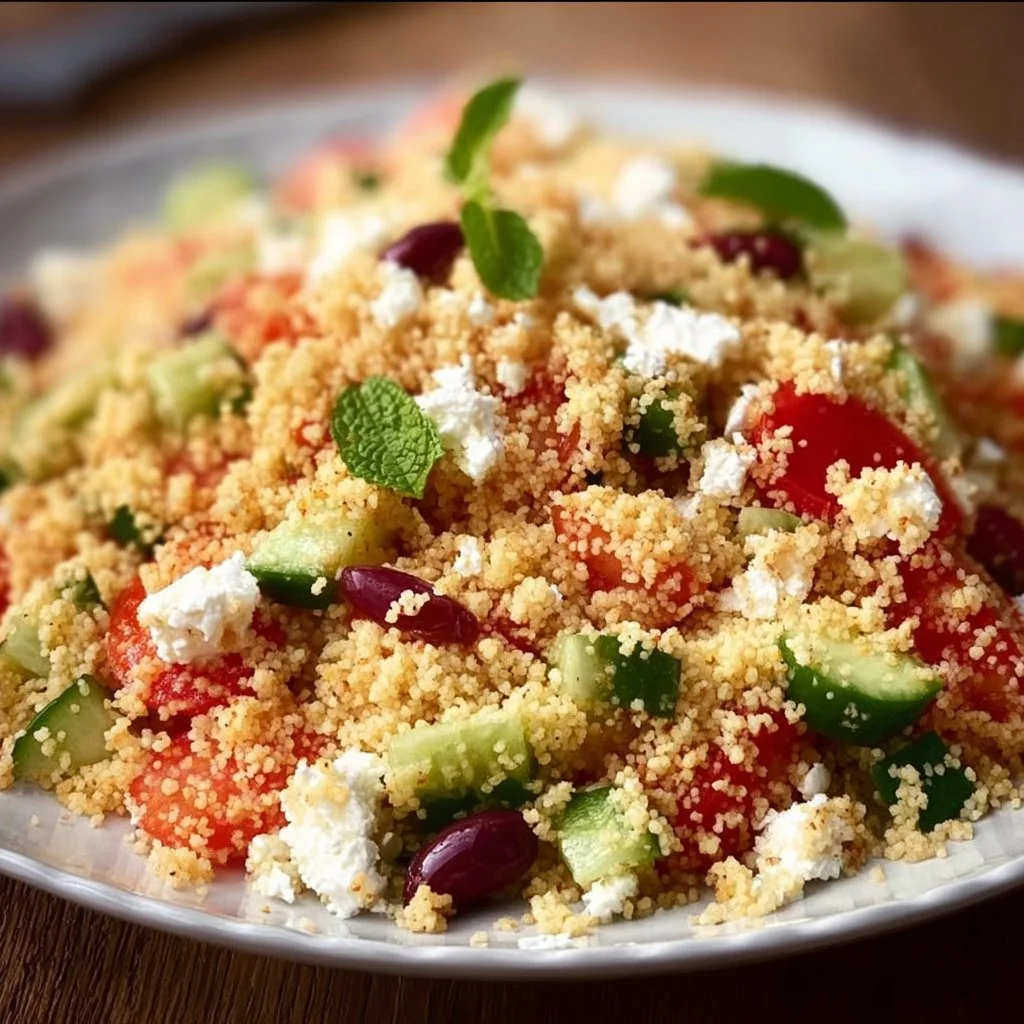 Schneller Couscous Salat mit Feta