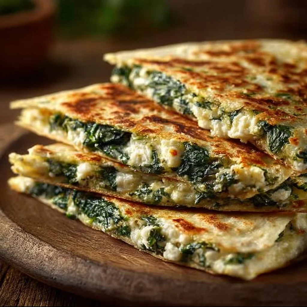 Spinat-Feta-Quesadillas
