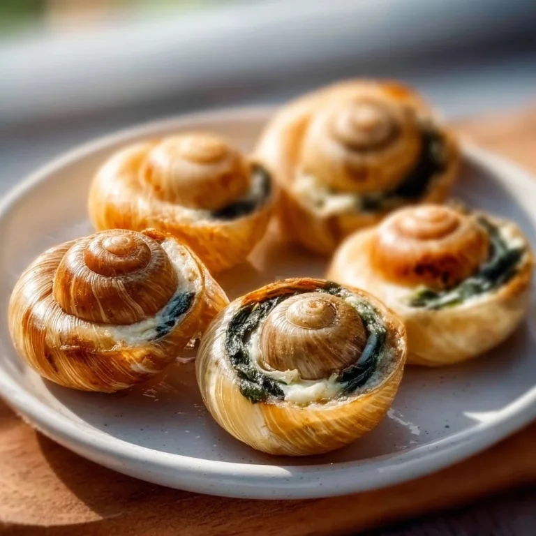 Leckere vegetarische Schnecken auf einem Teller, perfekt für eine gesunde Mahlzeit.