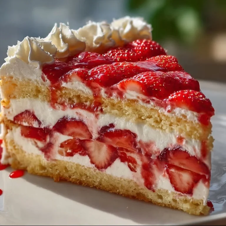 Weltbestes Erdbeerkuchen Rezept mit frischen Erdbeeren und Sahne