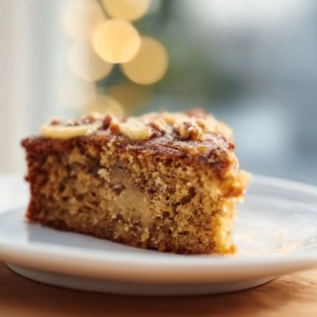 Zuckerfreier Bananen-Nuss-Haferflocken-Kuchen