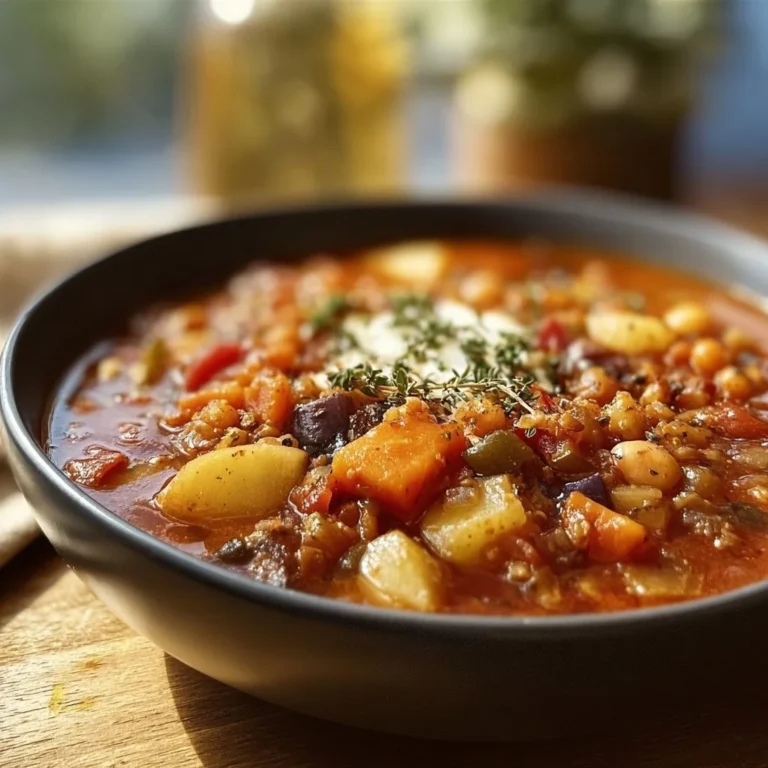 Vegetarischer Bauerntopf mit frischem Gemüse und Kräutern