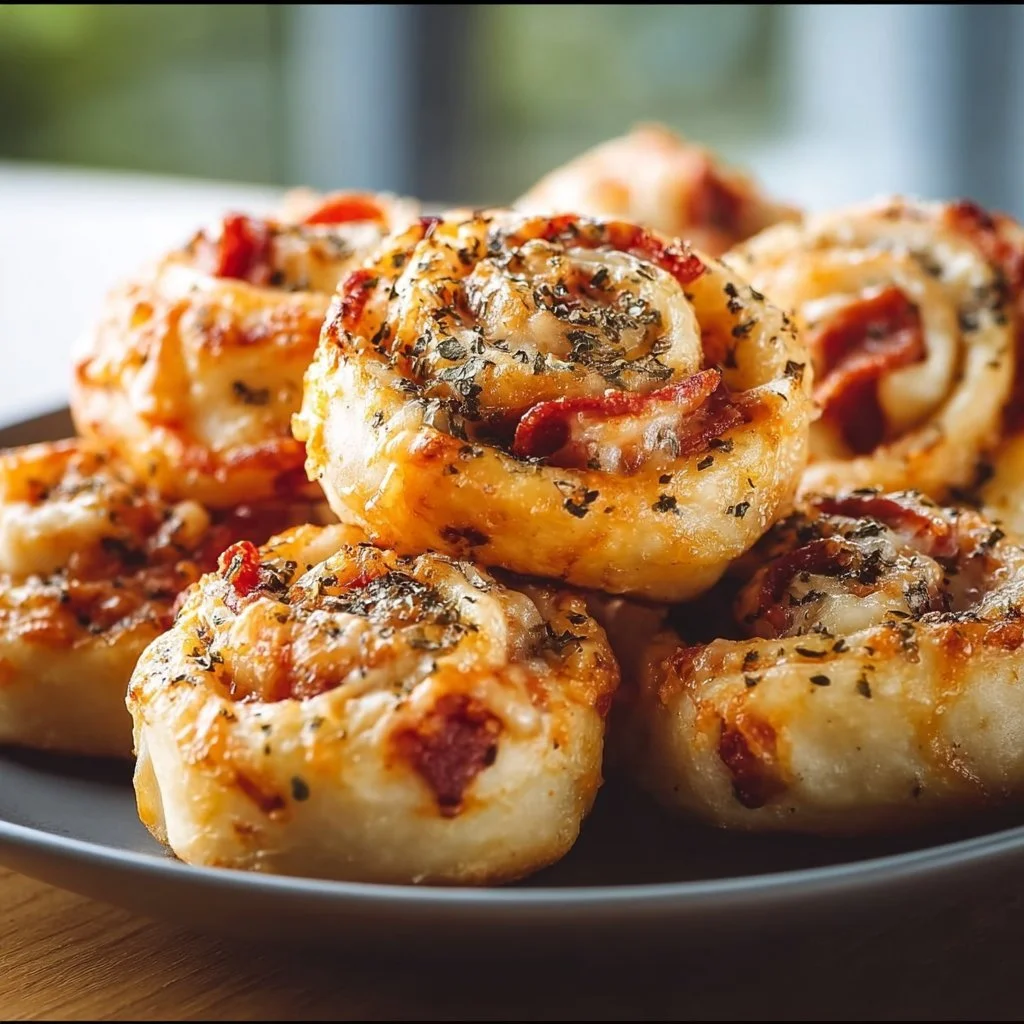 Blitz Pizza-Rollen: Schnell, Lecker, f&uuml;r Party & Snack!