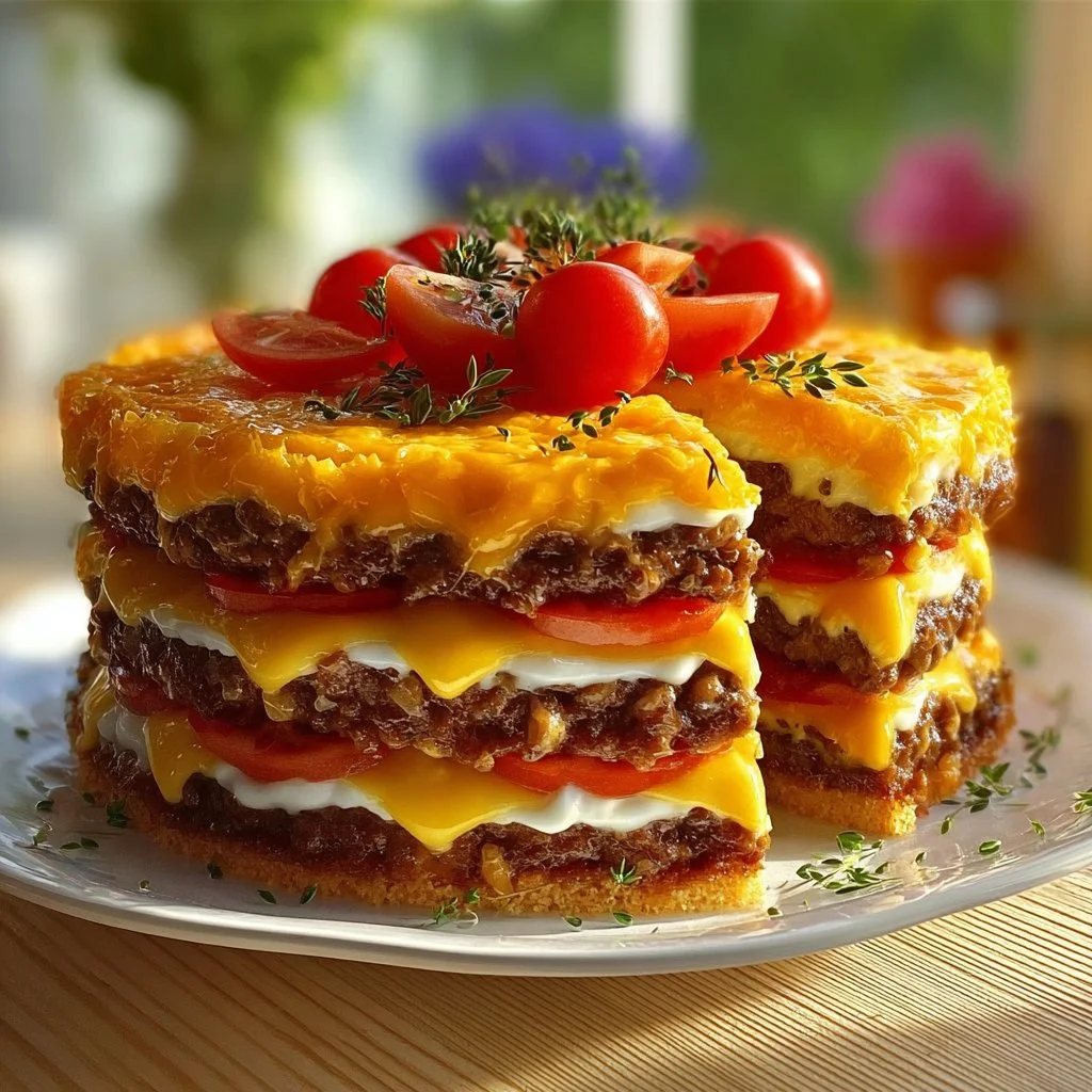 Cheeseburger-Torte