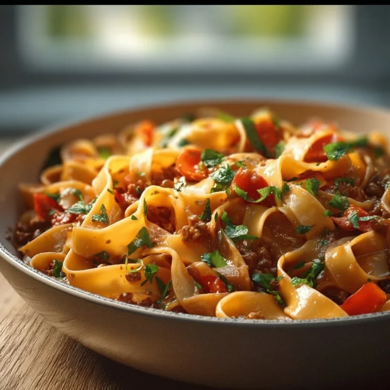 Cowboy-Nudeln in einem Topf zubereitet - einfaches Pasta-Rezept