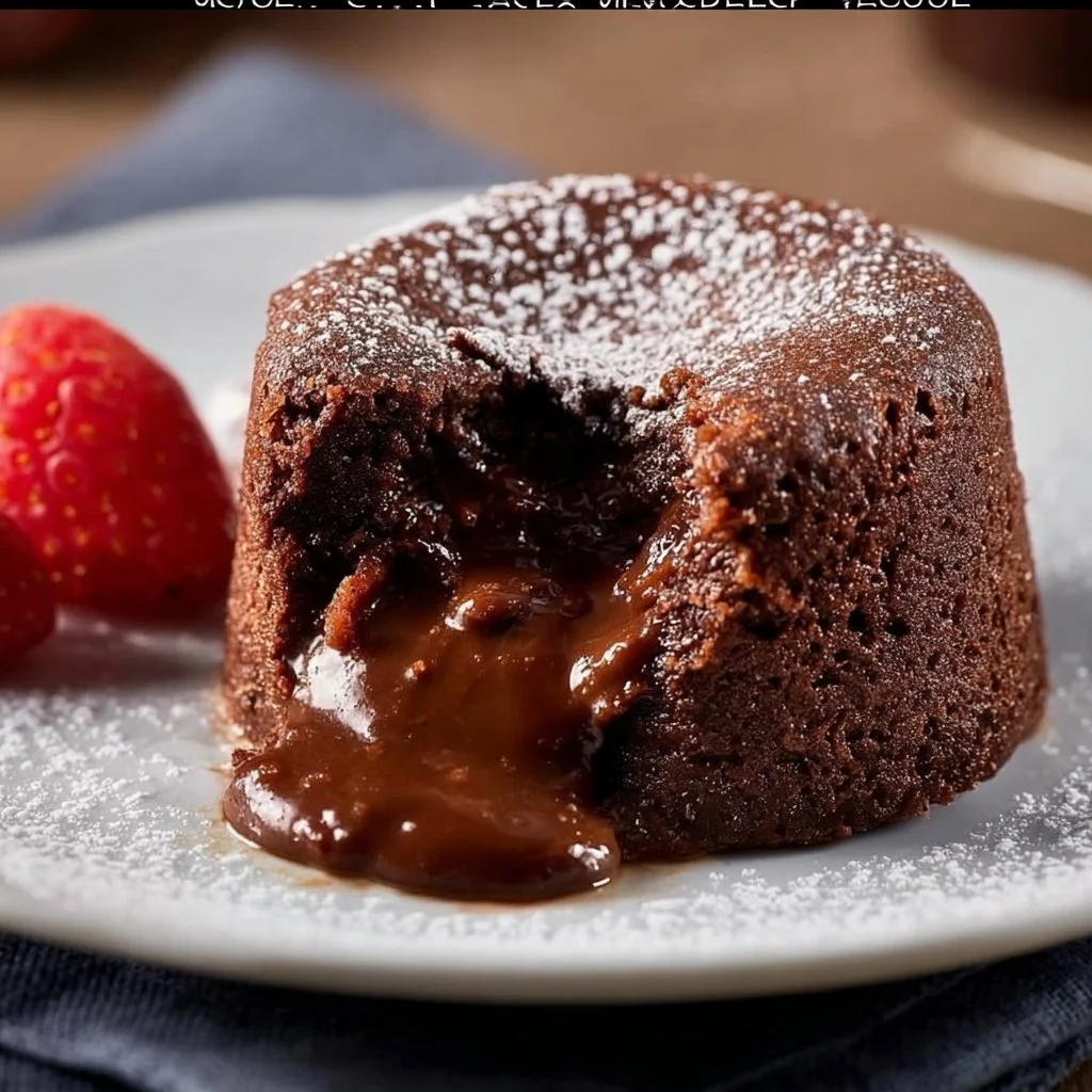 Die perfekten Lava Cakes - Schokoküchlein mit halbflüssigem Kern