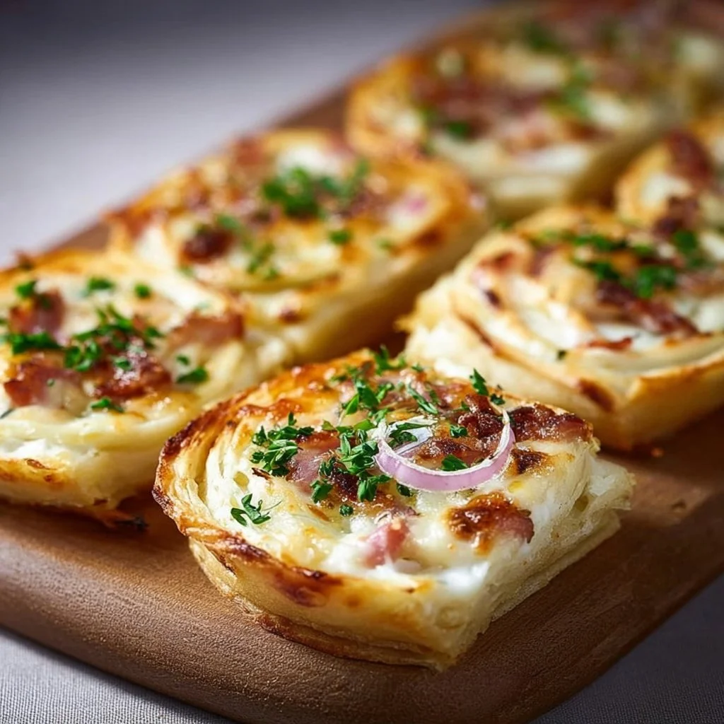 Flammkuchen-Snackrolle
