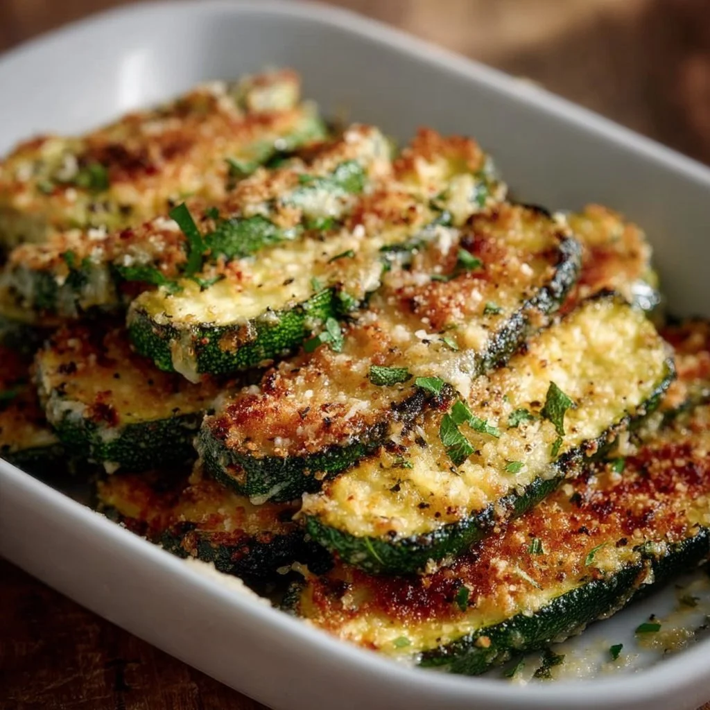 Gebackene Parmesan-Zucchini