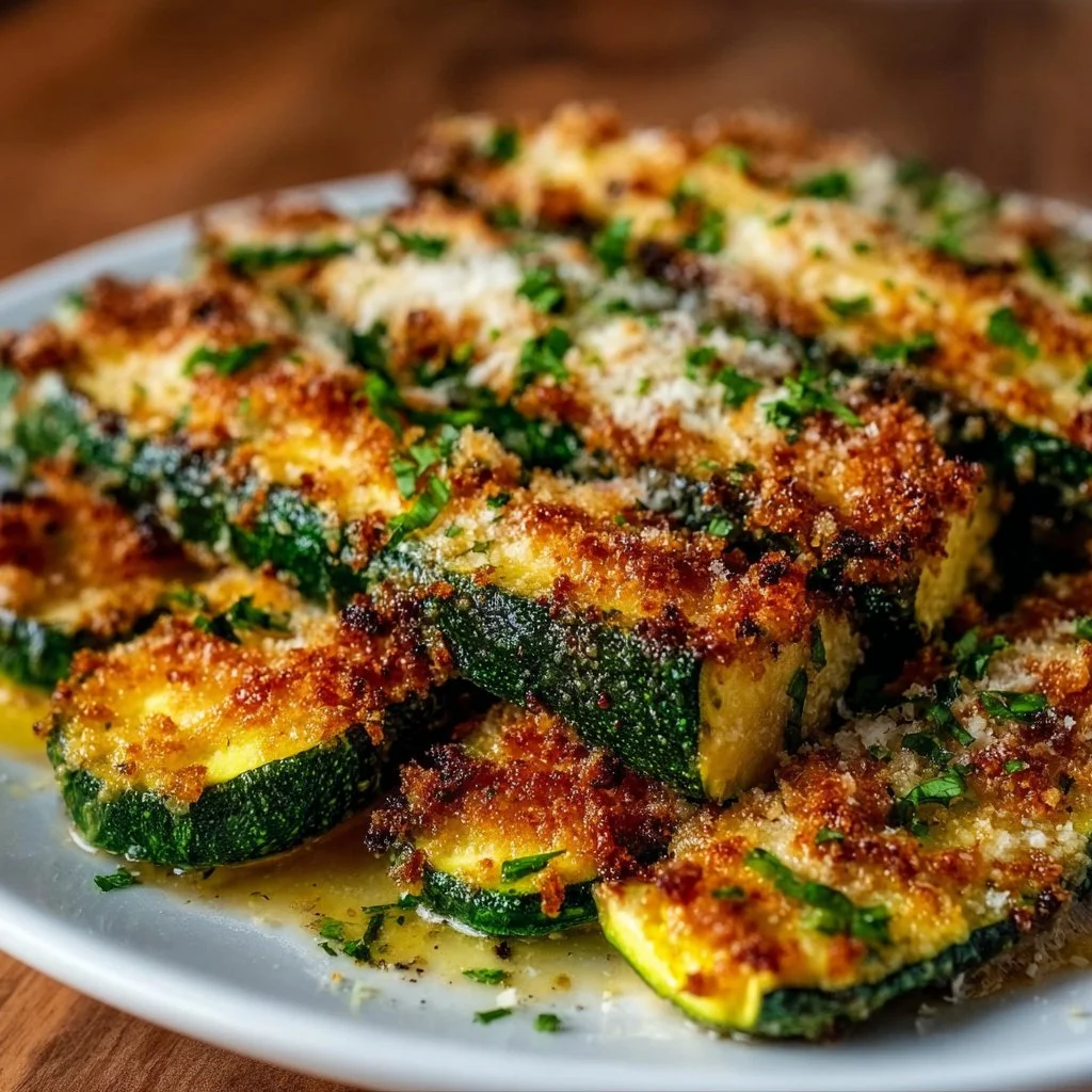 Gebackene Parmesan-Zucchini