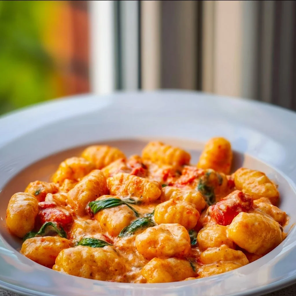 Leckere Gnocchi-Pfanne mit frischem Gemüse und Würze