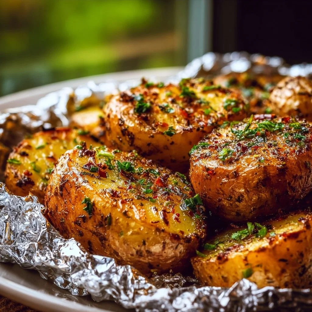 Grillkartoffeln in Alufolie &ndash; einfach & w&uuml;rzig