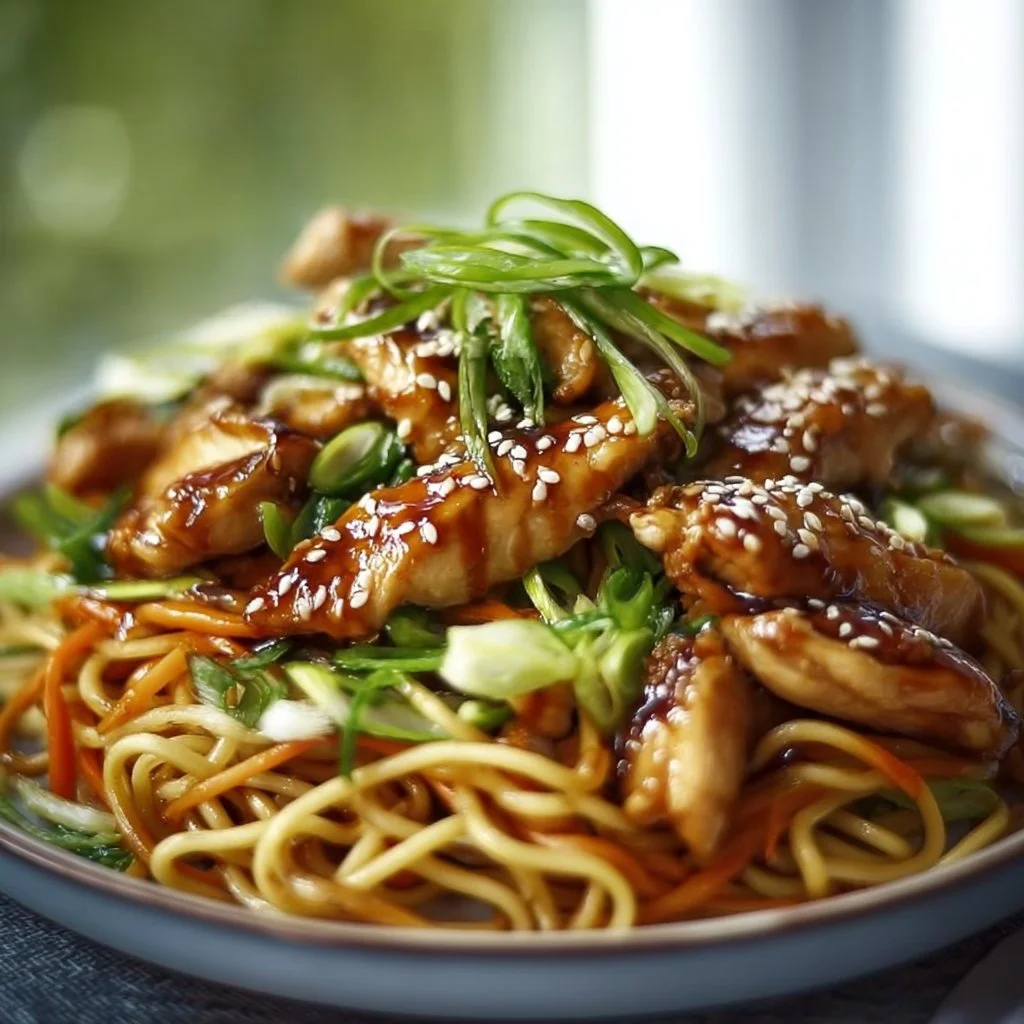 H&auml;hnchen-Teriyaki-Nudeln &ndash; Ein schnelles und leckeres Gericht
