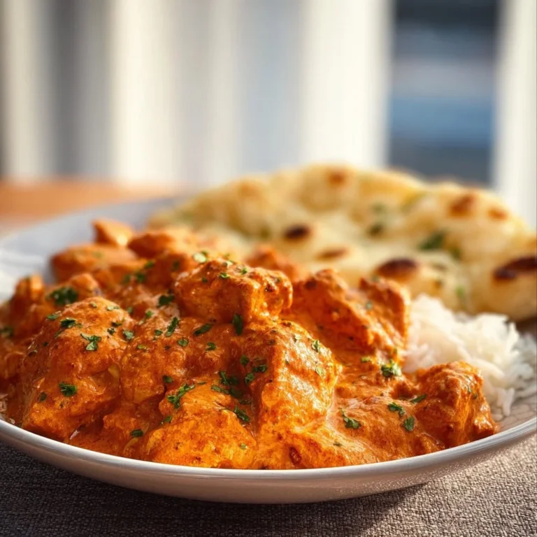 Hausgemachtes Butter Chicken mit aromatischen Gewürzen und cremiger Sauce