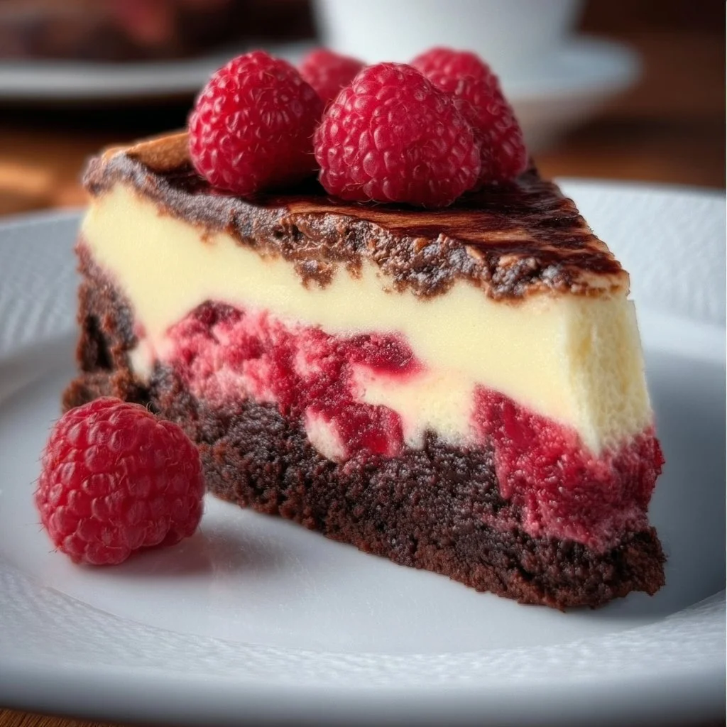Himbeer-Brownie-Cheesecake