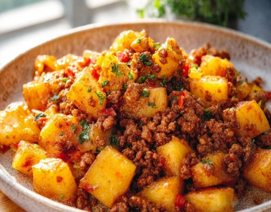 Kartoffelpfanne mit Hackfleisch