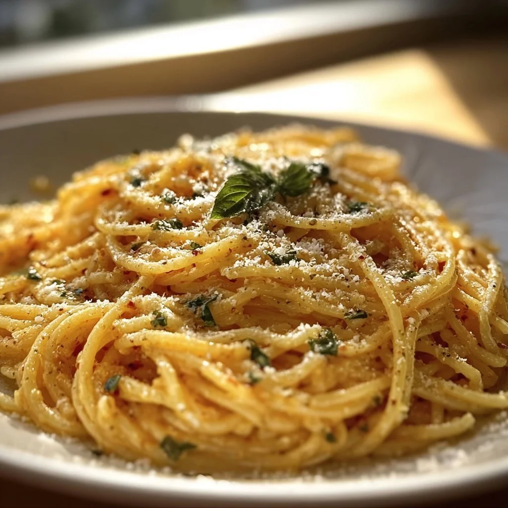 Knoblauch-Parmesan-Nudeln
