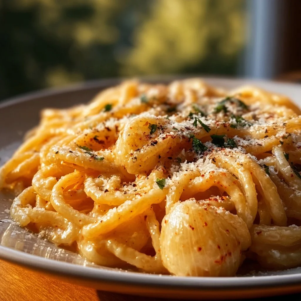 Knoblauch-Parmesan-Nudeln