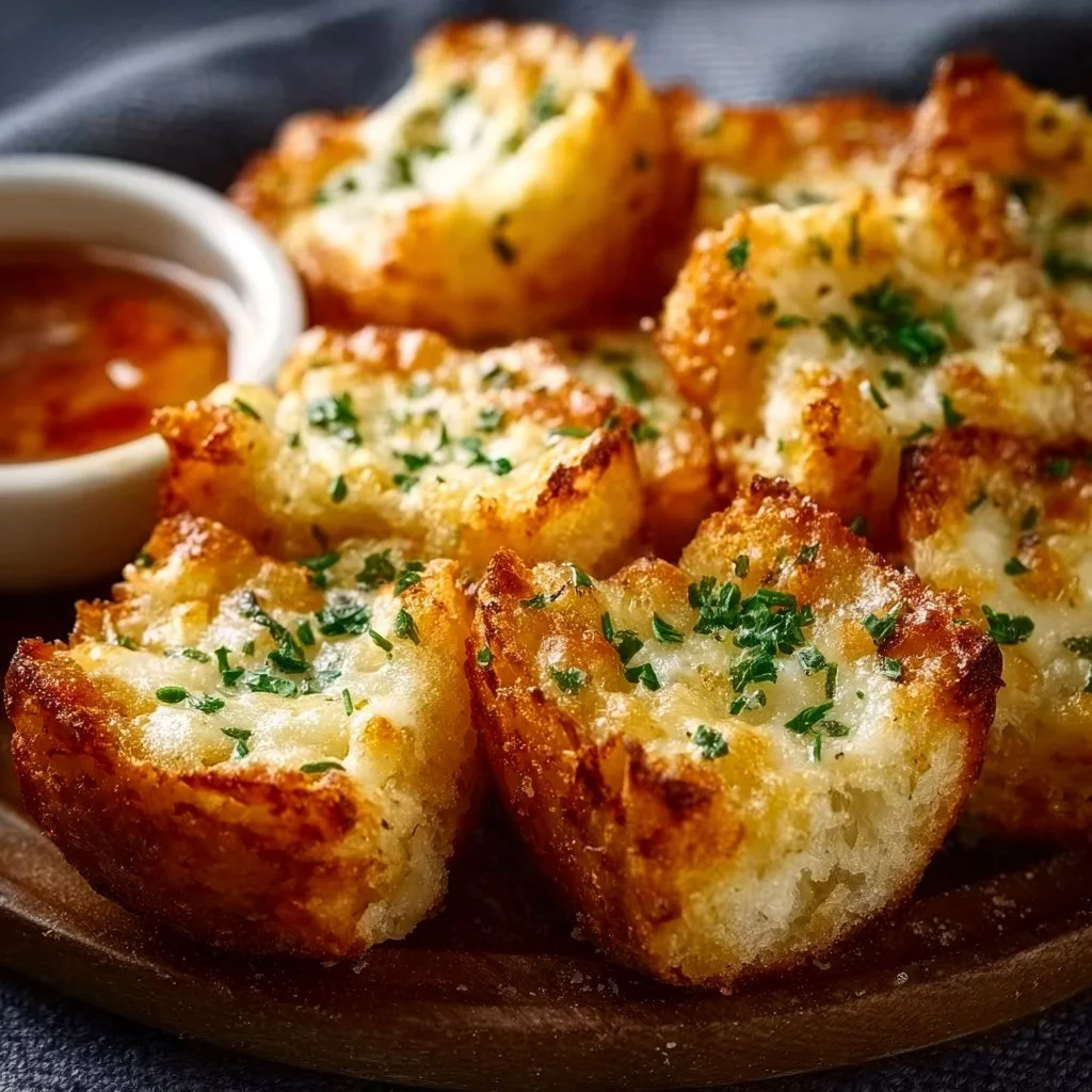Knoblauchbrot H&auml;ppchen mit K&auml;se