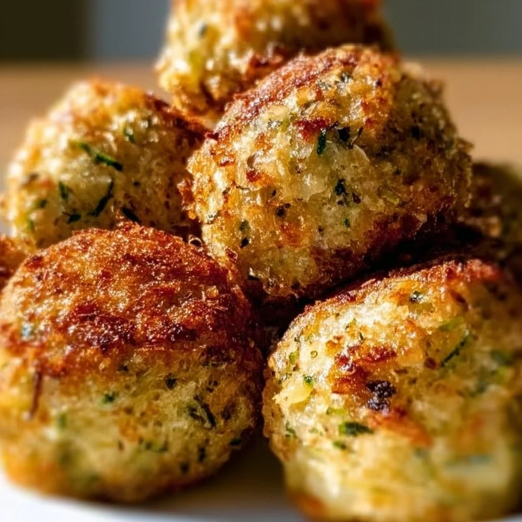 Knusprige Knoblauch-Zucchini-B&auml;llchen