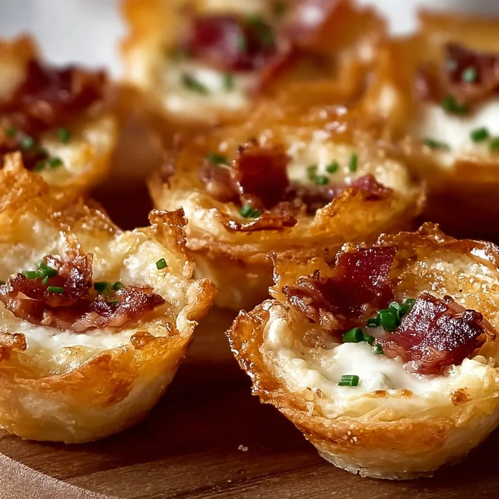 Knusprige Mini-Tarte-Flambée-Häppchen für jede Party