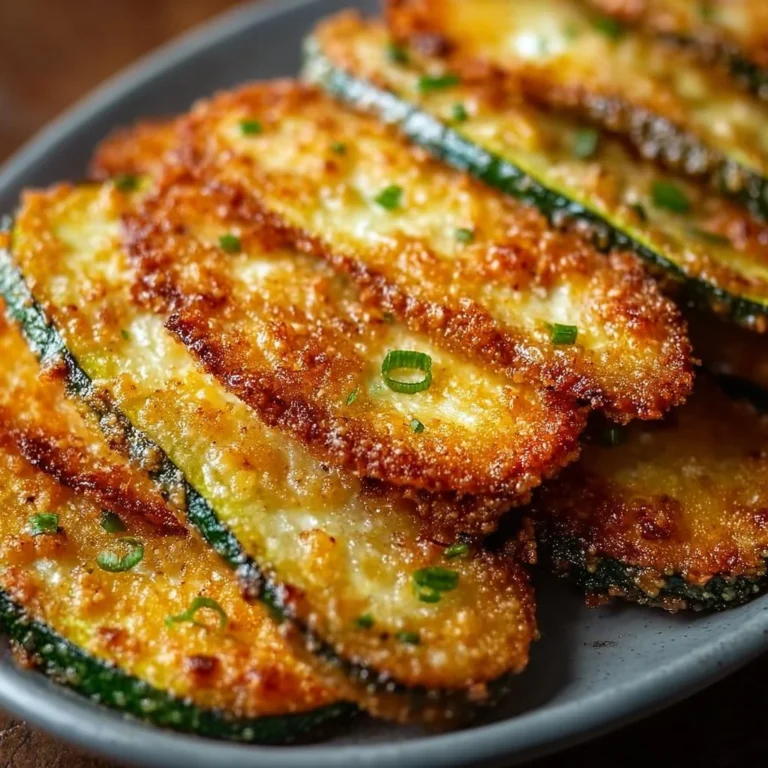 Knusprige Zucchini-Wunder auf einem Teller, ideal für gesunde Snacks