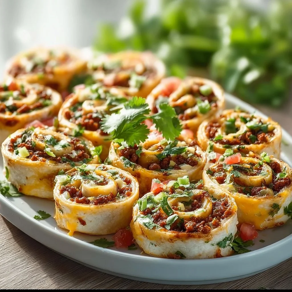 Leckere Taco-Pinwheels - Ideal für jede Party & Vorspeise!