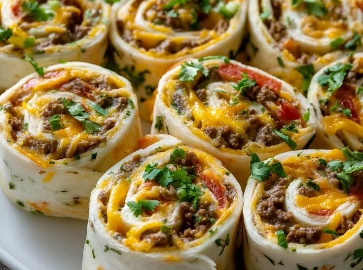 Leckere Taco-Pinwheels - Ideal für jede Party & Vorspeise!