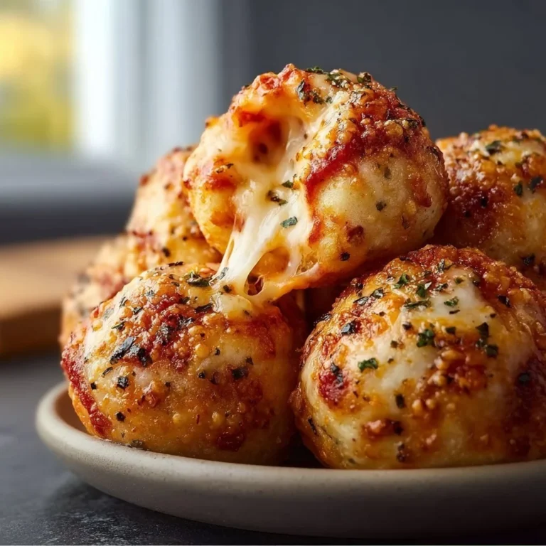 Leckere Mini-Pizza-Bällchen als Snack oder Party-Häppchen