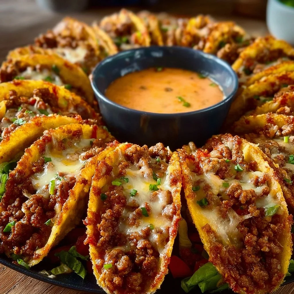 Mini-Tacos mit w&uuml;rziger Hackfleischf&uuml;llung