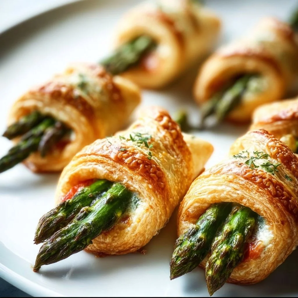 Spargel-Bl&auml;tterteig-P&auml;ckchen