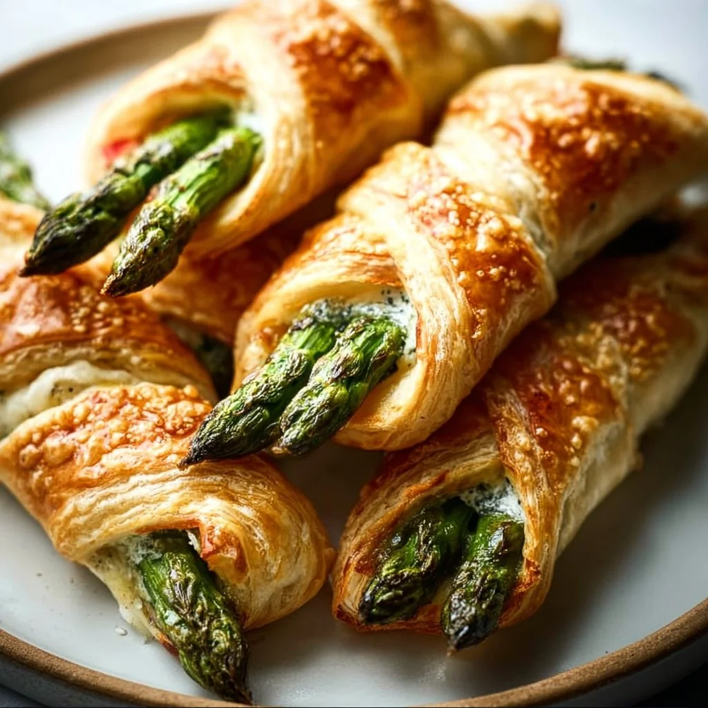 Spargel-Bl&auml;tterteig-P&auml;ckchen