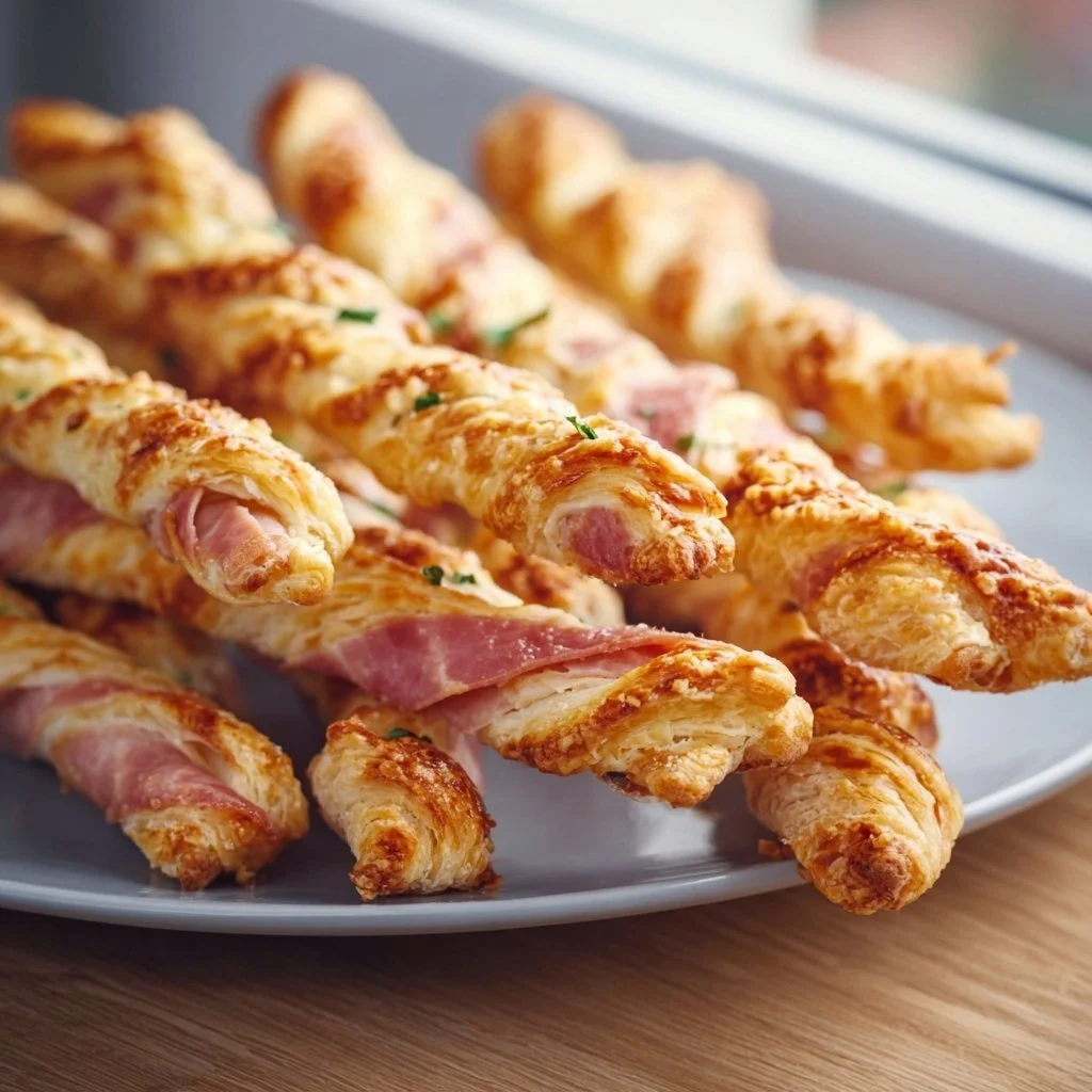 Super leckere Bl&auml;tterteig-Sticks mit Schinken und K&auml;se - Kochen mit uns im Jahr 2026 | Rezepte, herzhafte Fingerfood-Rezepte, Fingerfood-Rezepte