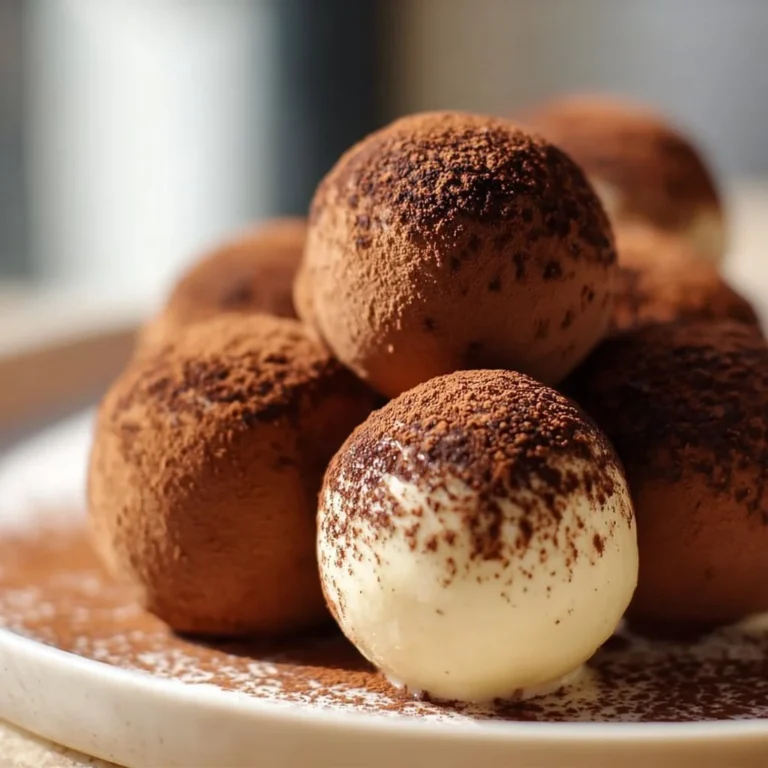 Leckere Tiramisu Bällchen mit Schokoladengeschmack und Kaffeearoma