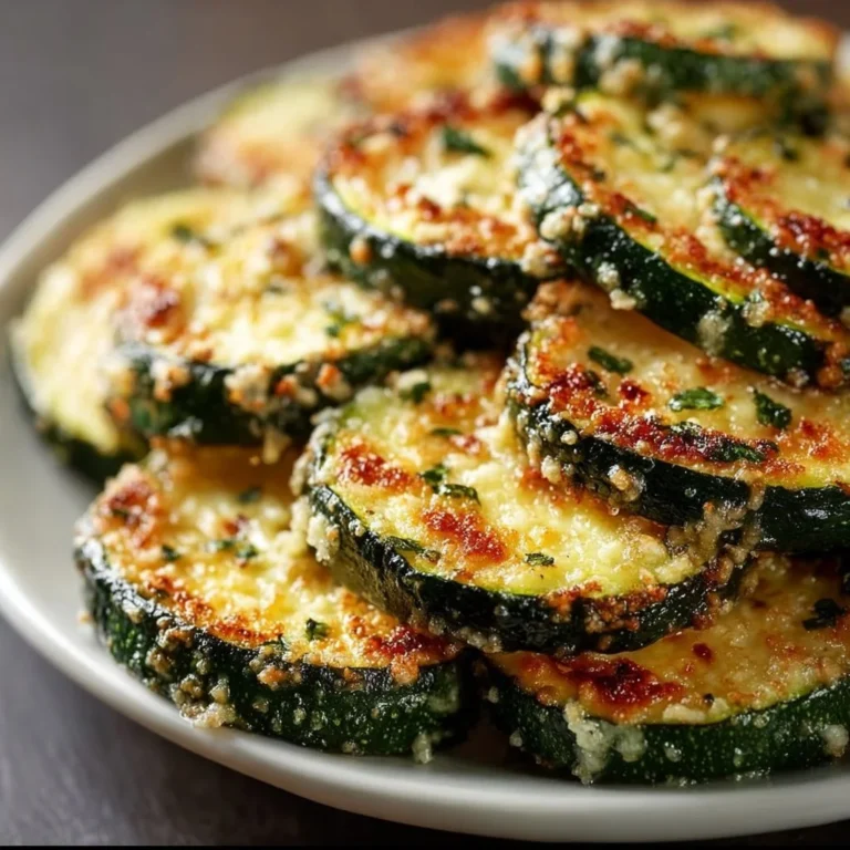 Knoblauch-Parmesan geröstete Zucchini, knusprig und lecker zubereitet