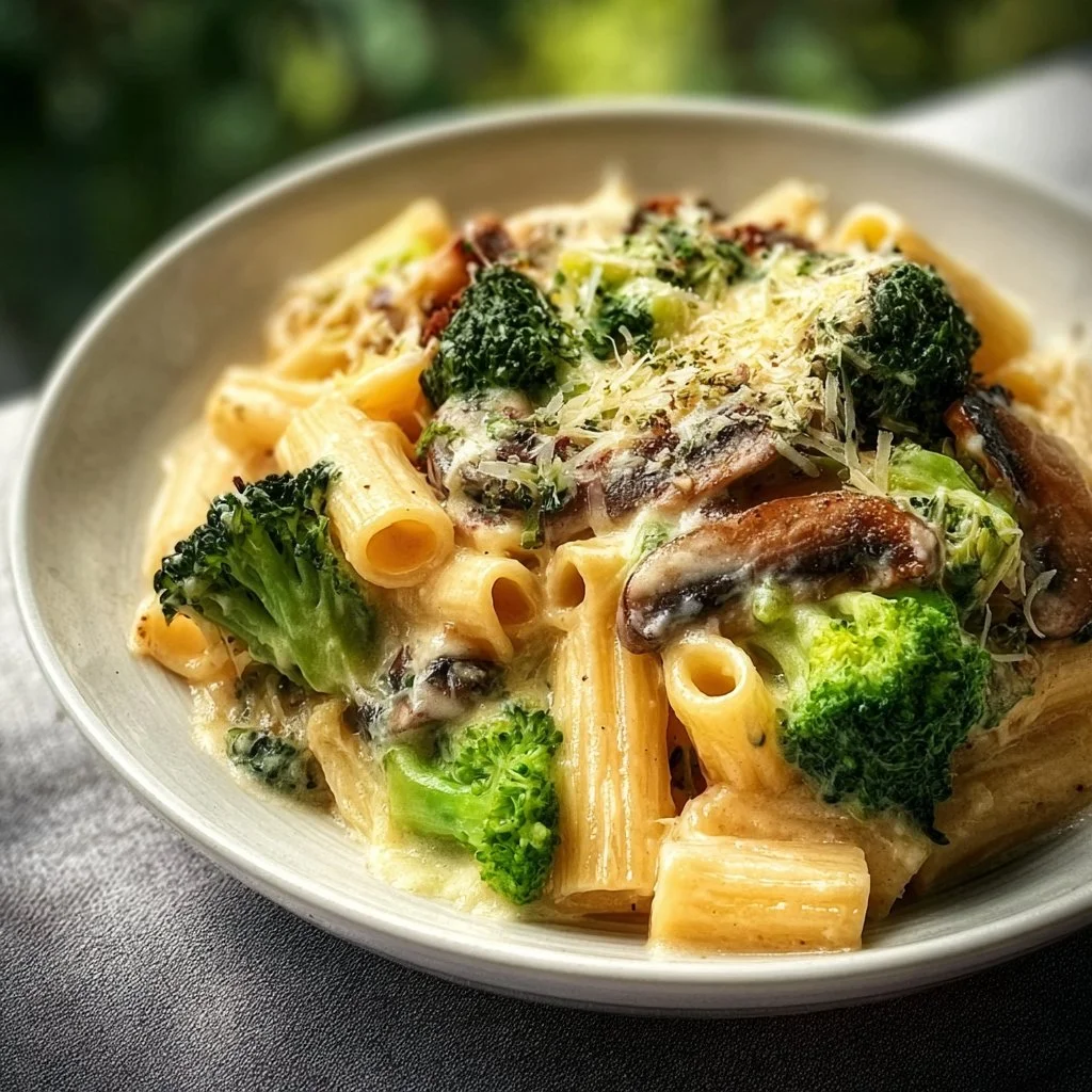 Vegane Pilz-Brokkoli-Pasta