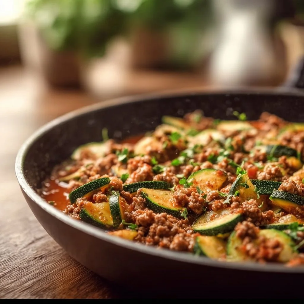 Zucchini-Hack-Pfanne