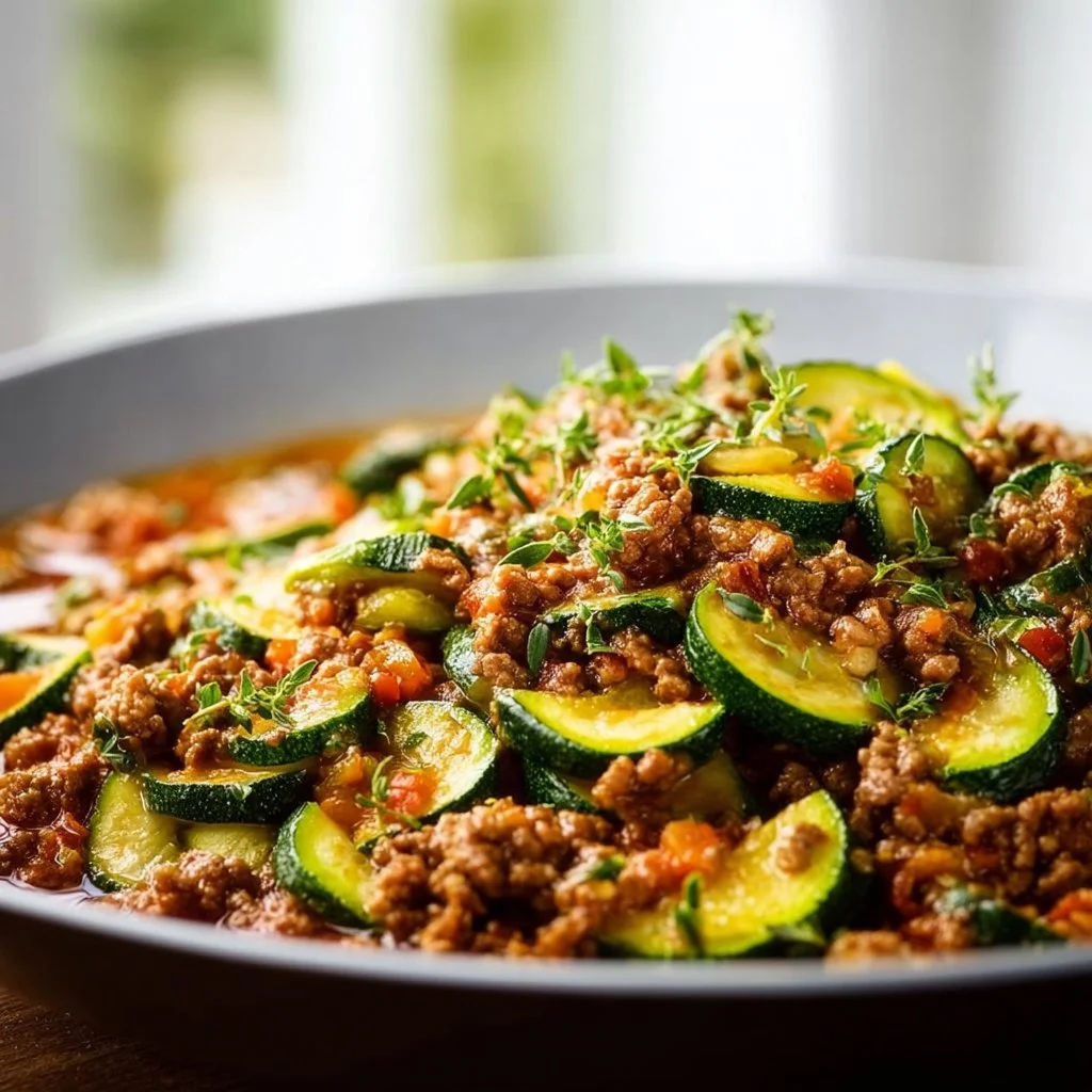 Zucchini-Hack-Pfanne