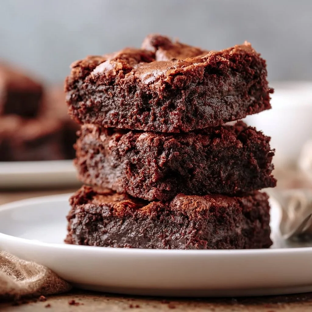 Leckere Brownies in einer Backform, ideal für Schokoladenfans.