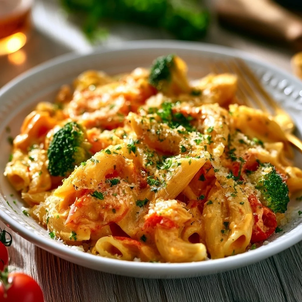 Cremige Pasta in Gemüsesauce