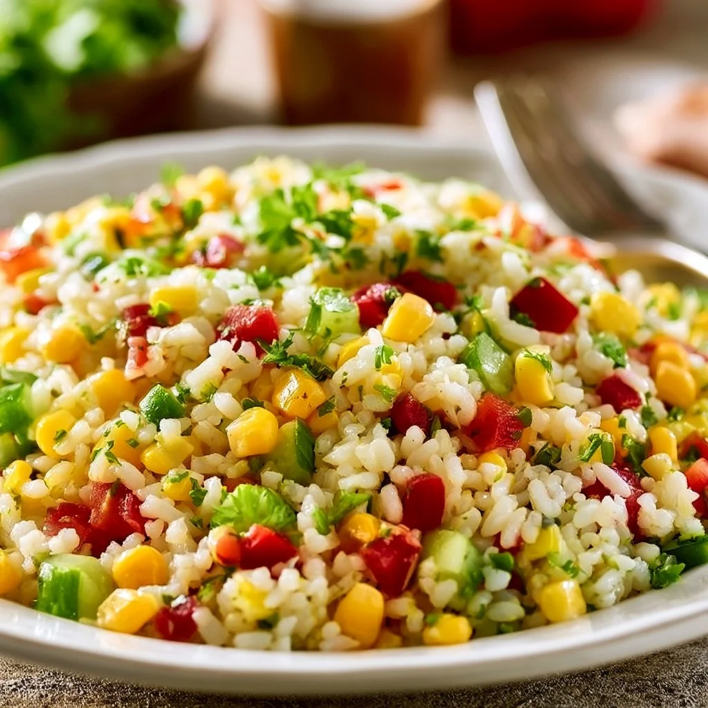 Einfacher Reissalat