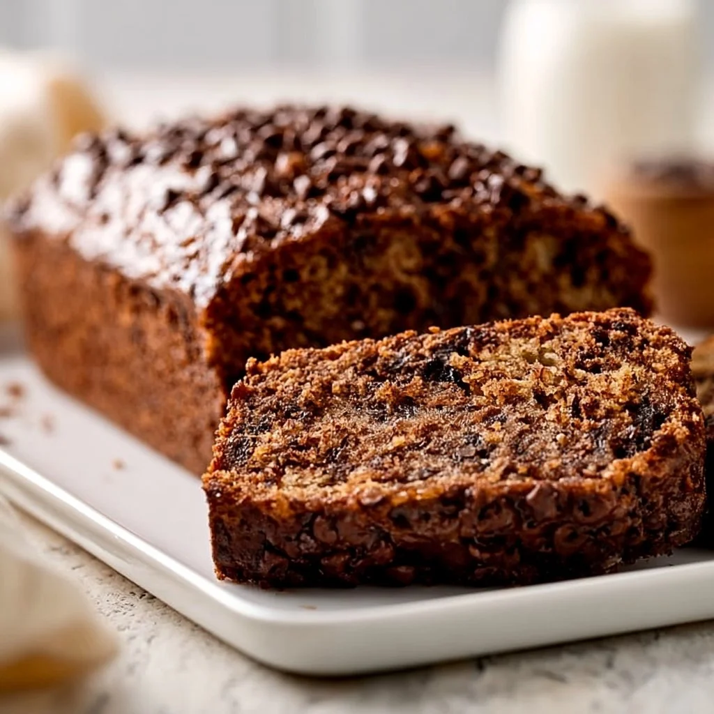 Einfaches Schokoladen-Bananenbrot