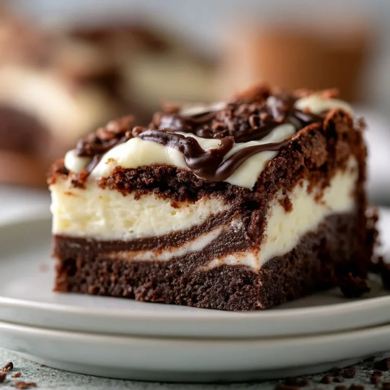 Leckere Frischkäse-Brownies mit cremigem Frischkäse-Topping