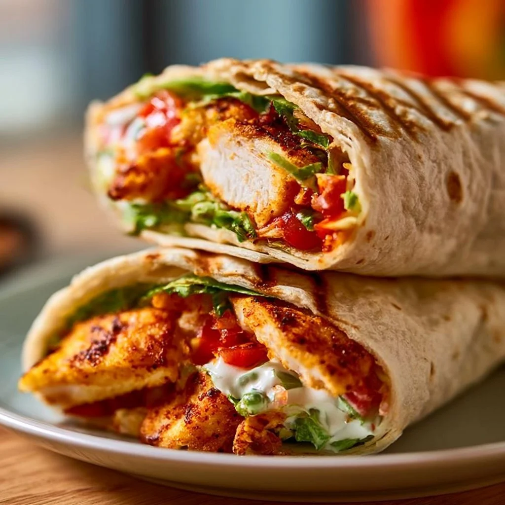 Gesunder Chicken Crunch Wrap